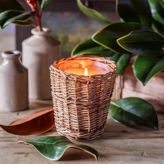 Porch View Wicker Candles