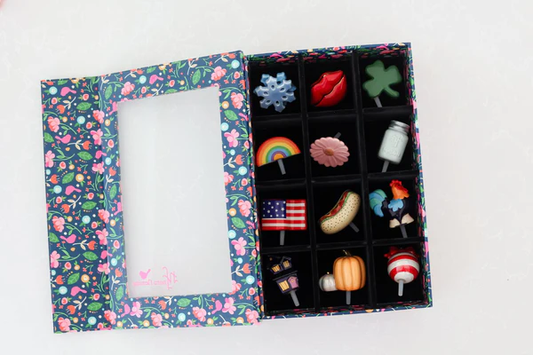 Nora Fleming - Keepsake Box (Floral) 12 piece