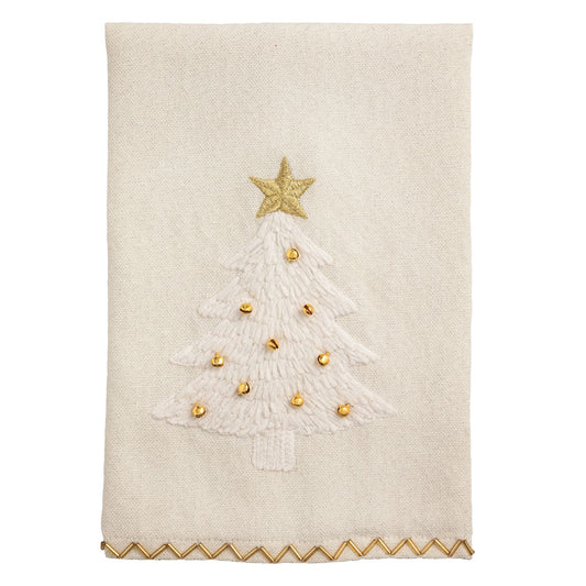 Embroidered Towel - Tree