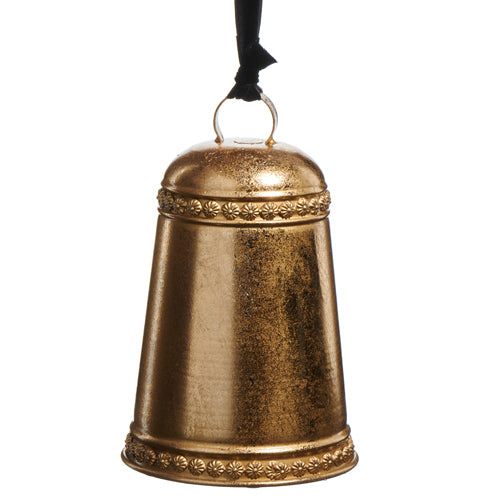 9.5" Gold Bell Ornament / Shelf Sitter
