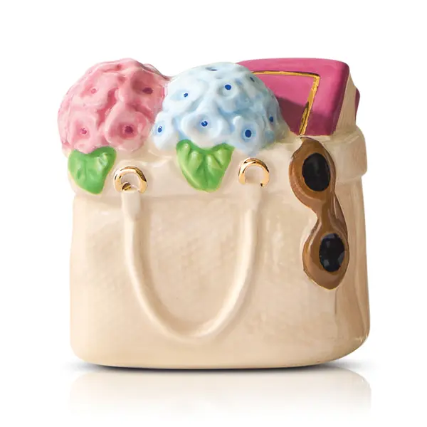 Nora Fleming Mini - Tote-ally cute! (tote hydrangea)