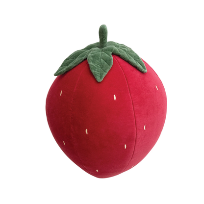 Red Velvet Strawberry Shaped Pillow