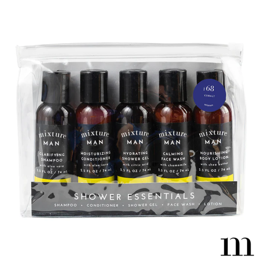 Mixture Man's Shower Essentials Gift Set in Sandalwood & Amber