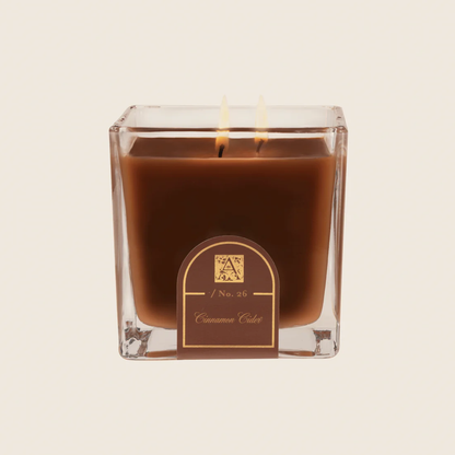 Aromatique Glass Cube Candle